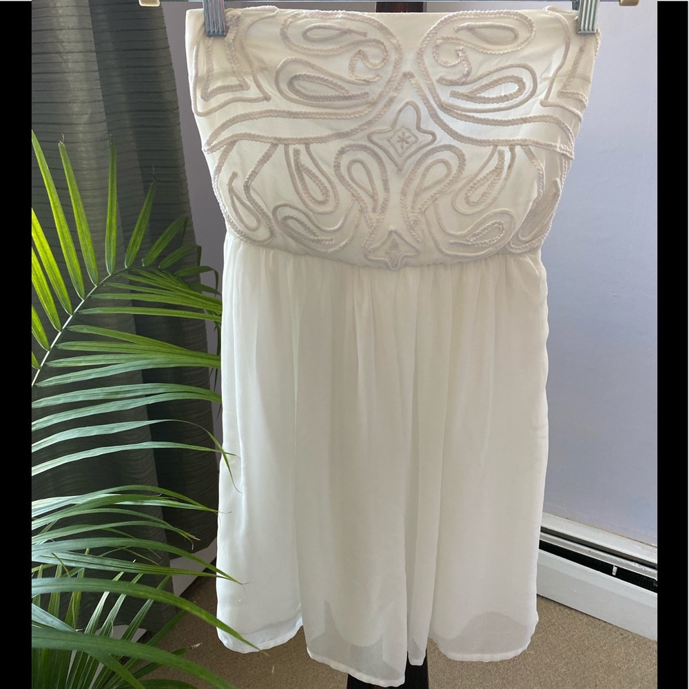 White mini dress